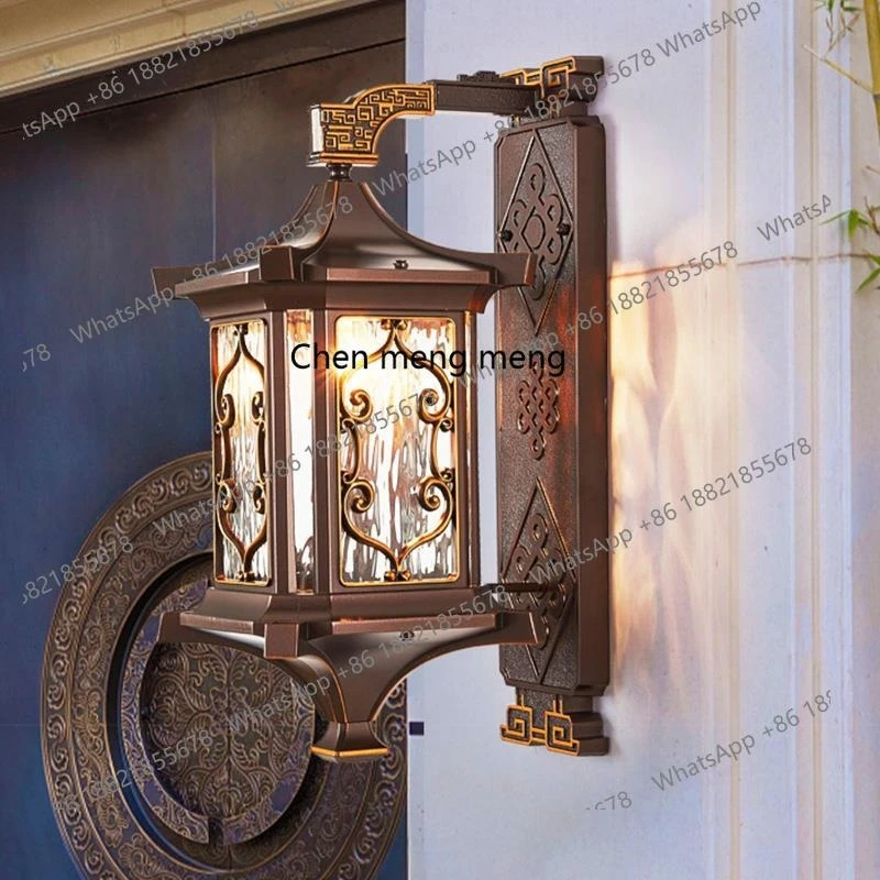 

New Chinese outdoor wall lamp Waterproof outdoor courtyard corridor Home villa gate Balcony terrace exterior wall lamp