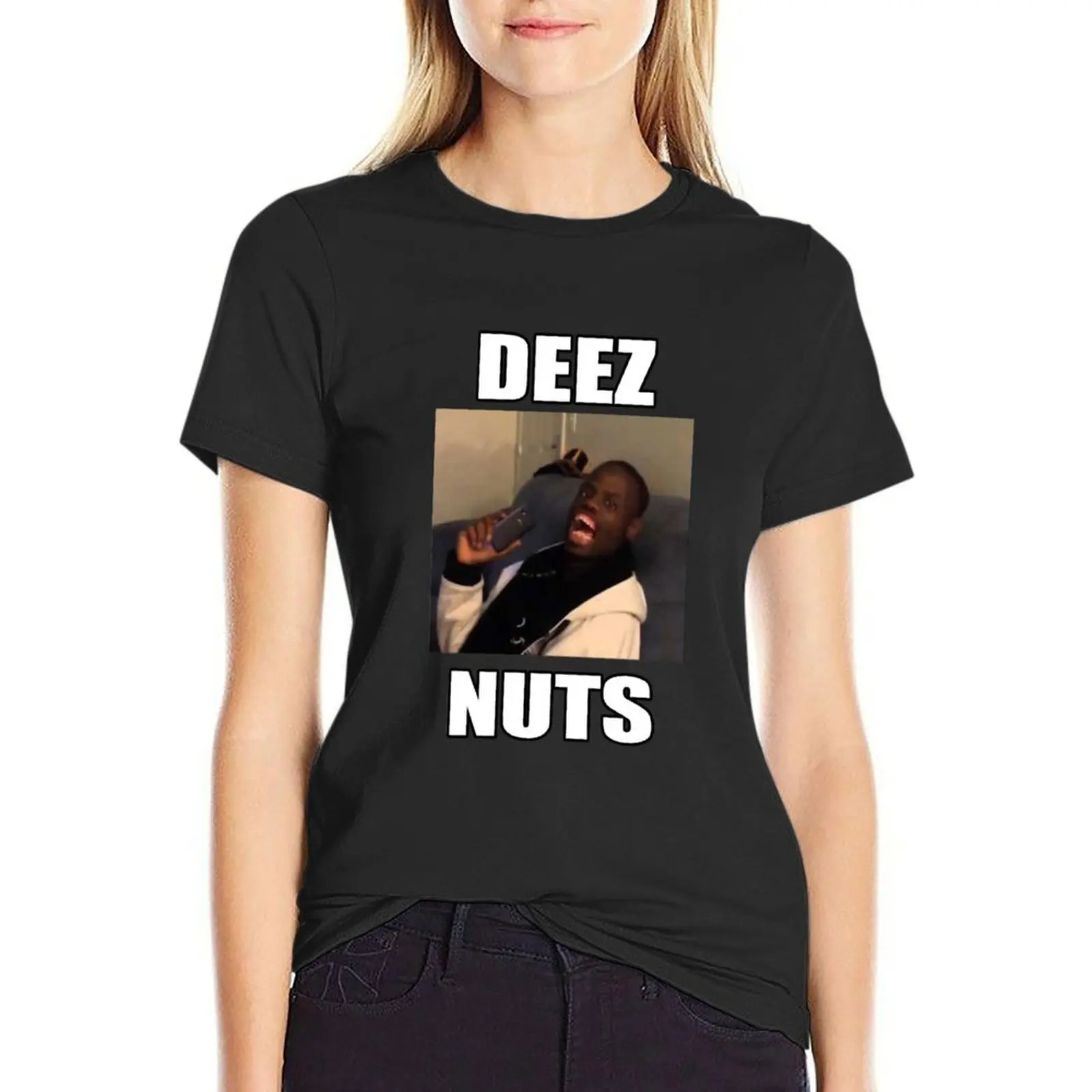 

Deez Nuts T-Shirt lady clothes sublime summer top clothes for Women