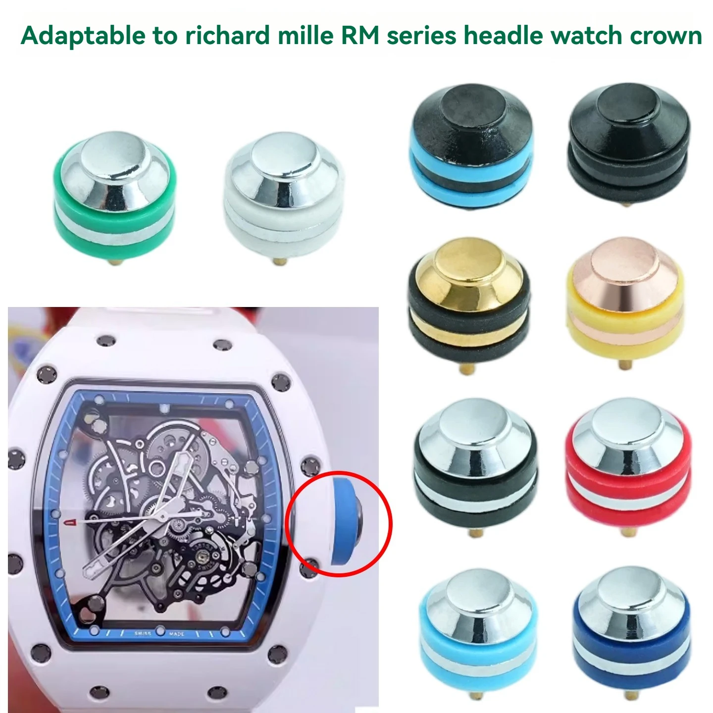 

Коронка-регулятор времени для часов Richard Mille серии RM, аксессуар для ремонта.