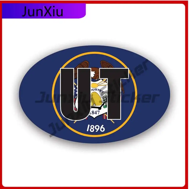 Utah Flag Oval Stic…