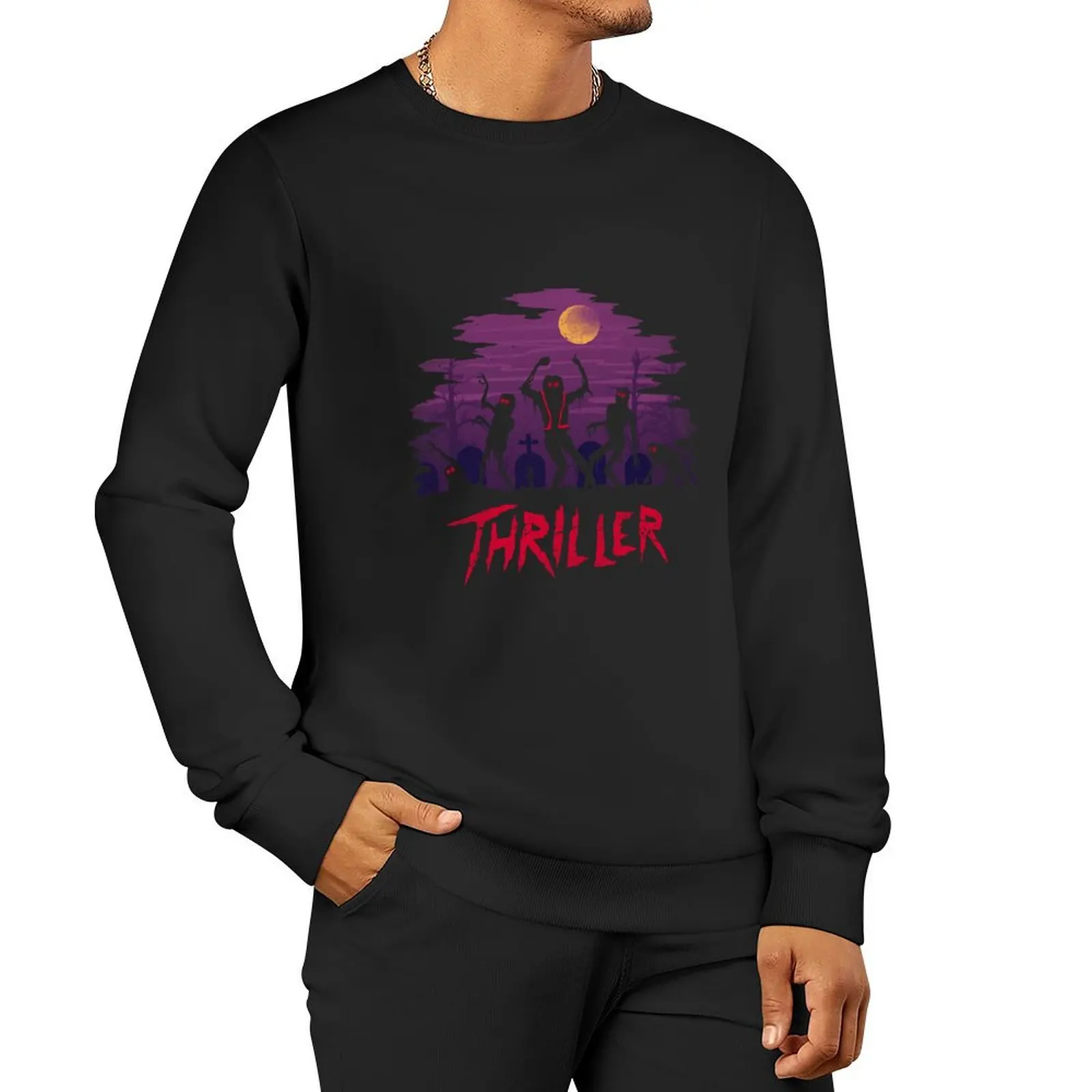 

Thriller Pullover Hoodie mens designer clothes streetwear men sweatshirts