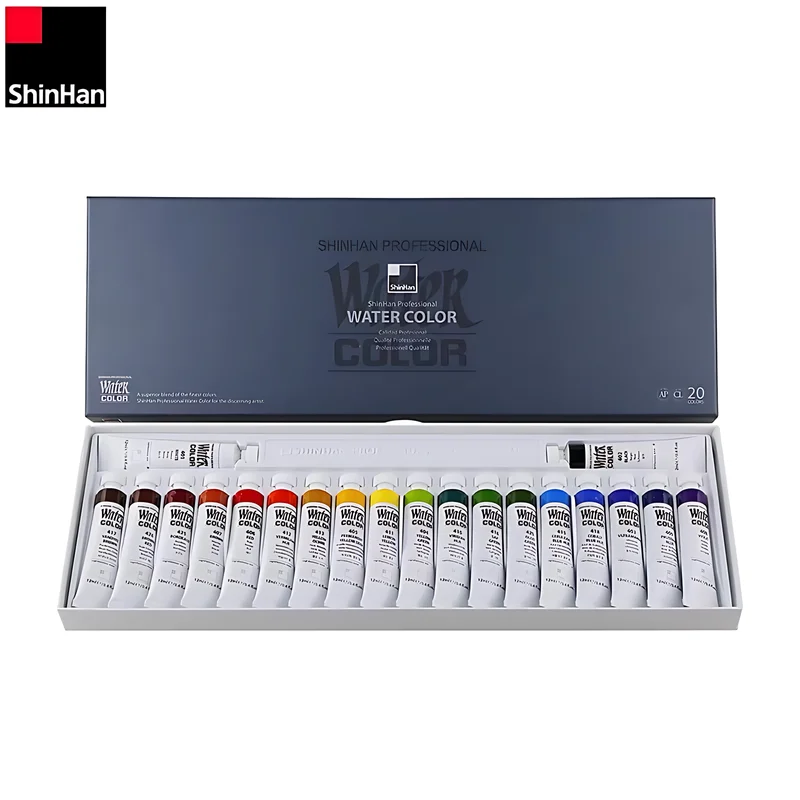 SHINHAN Professional Watercolor Solid Pigment 30-Color 7.5ml Set/20-Color 12ml Set Is Suitable For Artist Painting Supplies