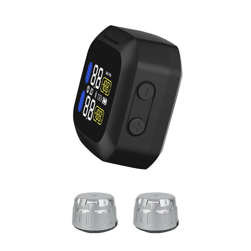 نظام مراقبة ضغط الإطارات TPMS ، عربة بطارية دراجة نارية لاسلكية ، قاطرة ثقيلة ، مستشعران خارجيان ، تحديث