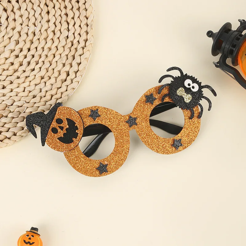 Halloween Dress Up Funny Party Glasses Pumpkin Spider Creative Mask Holiday Devil Dress Up Cosplay Photo Props