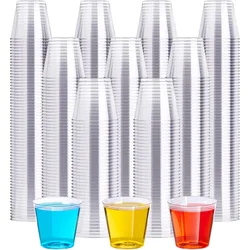 1온스 플라스틱 샷잔, 일회용 컵, 테이스팅 컵, 파티 컵, 위스키, 와인 테이스팅, 음식 샘플, 파티에 적합