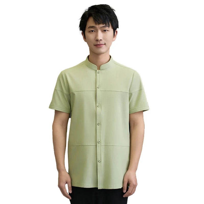 Униформа официанта с коротким рукавом для мужчин и женщин, одежда для столовой, костюмы для приготовления пищи в ресторане, топы для пекарни, рабочая одежда, на лето