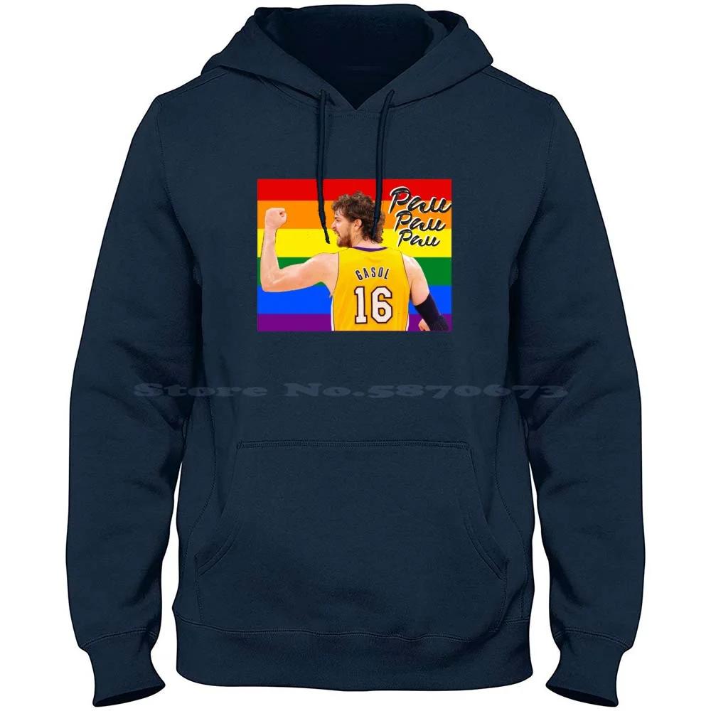 Pau Gasol 100% Cotton Hoodie T Shirt Basketball Mamba La Los Angeles Paugasol Pau Gasol Sports Spain