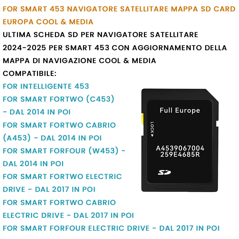2024 -2025 SD MAPPE FOR SMART 453 P23 EUROPA VERSIONE 11.25 AGOSTO 2024