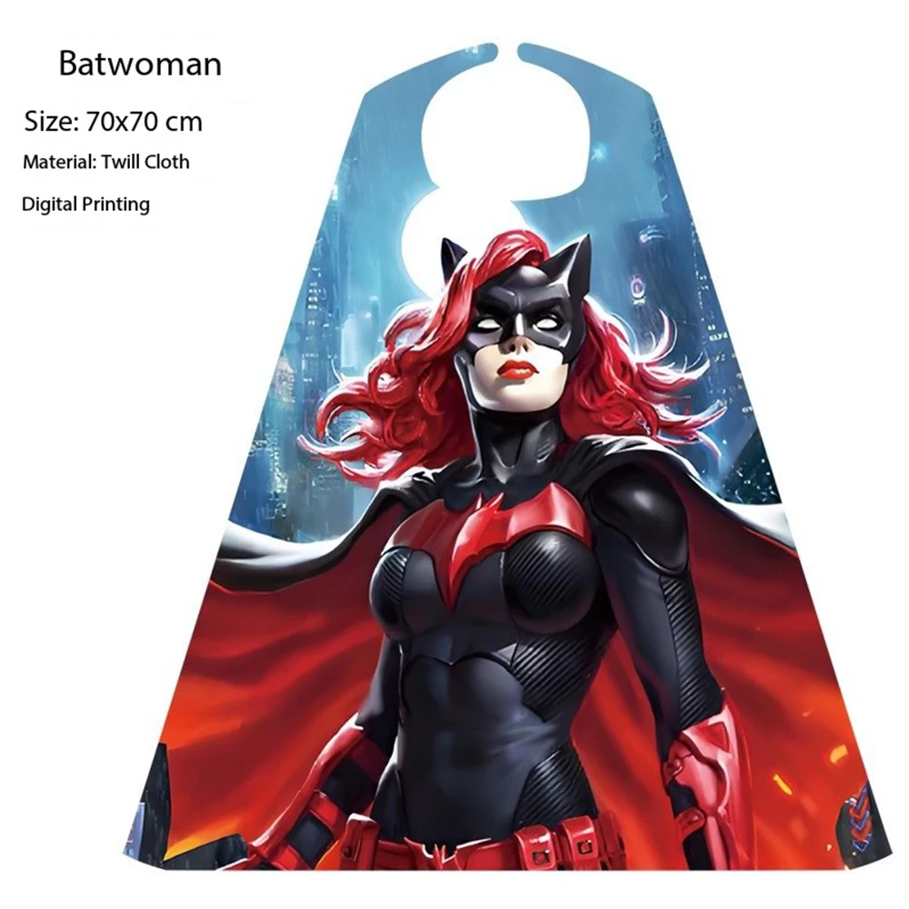 Set di costumi da mantello da supereroe per bambini con maschera per il trucco di Halloween, festa per bambini, mantello da vestire, gioco di ruolo, vestito da avventura