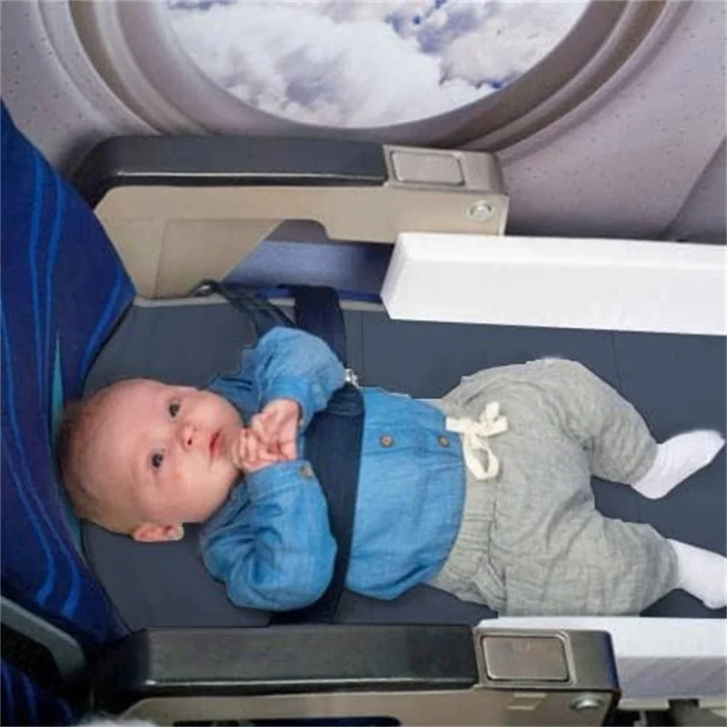 Kids Travel Airplane Bed Baby Pedals Bed Portable Foot Leg Rest Hammock Toddler Airplane Seat Extender Footrest Beds For Kids