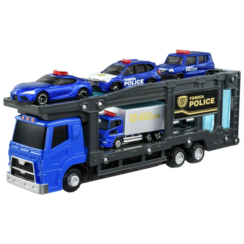 TAKARA TOMY Transport car Scene Police car removal car set 175988 modello di simulazione pressofuso in lega, giocattoli per ragazzi