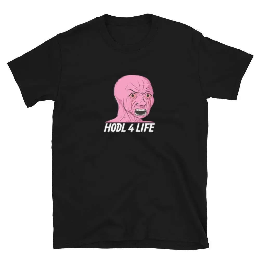 Hodl 4 Life Wojak Coomer Zoomer Dank Meme Gift Crying T Shirt Npc Funny