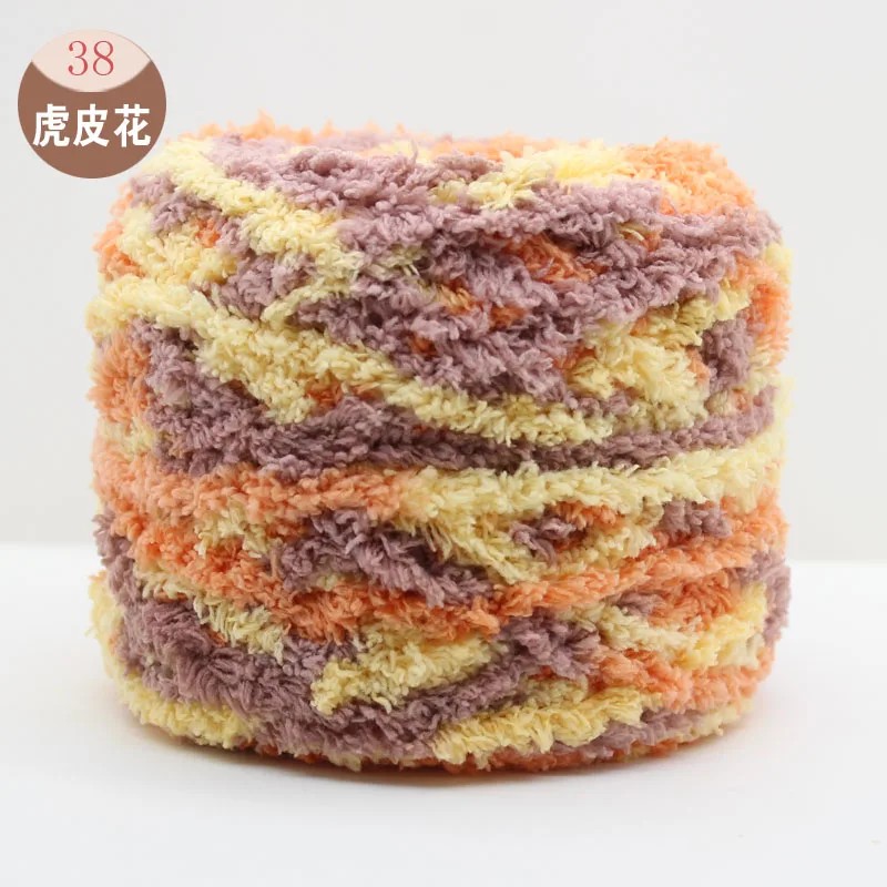 100g Three Strands Line Solid color Coral cashmere Yarn knitting Thick wool line/yarn for children/adult sweater scarf hat vest