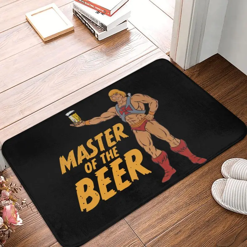 Vintage He-Man And The Masters Of The Universe Beer Doormat Mat Anti-Slip Eternia Bathroom Kitchen Living Room Rug Carpet