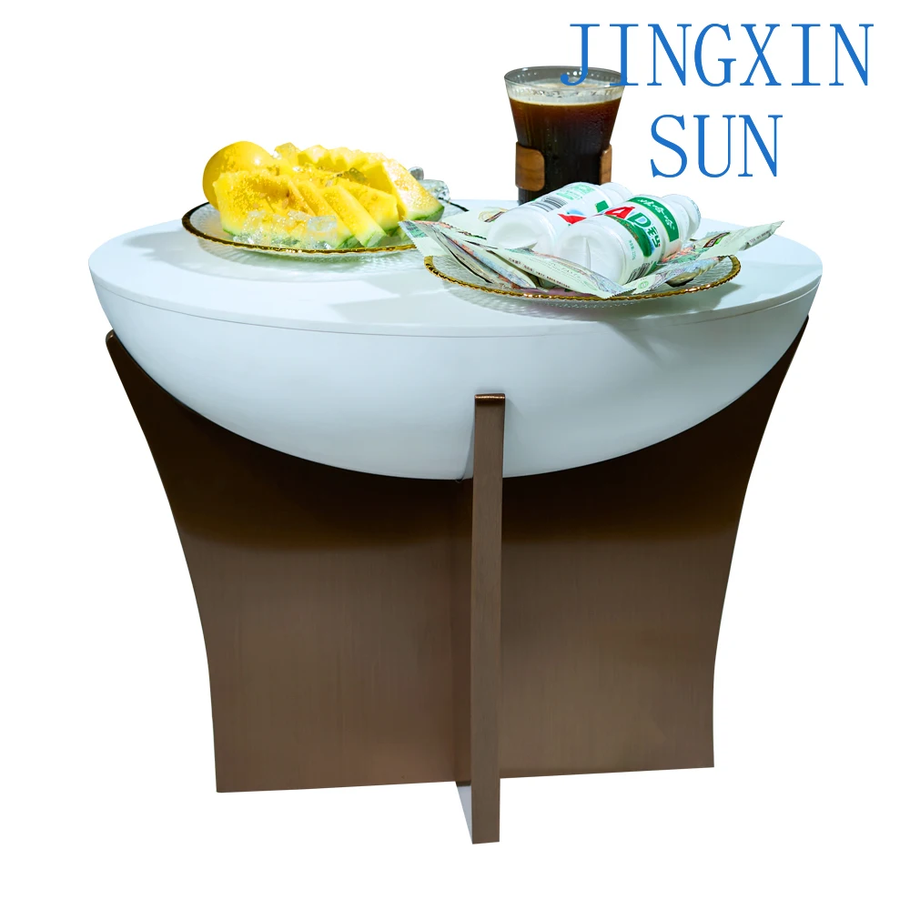 modern style movable coffee table durable material, living room or entrance furniture with ice latest design