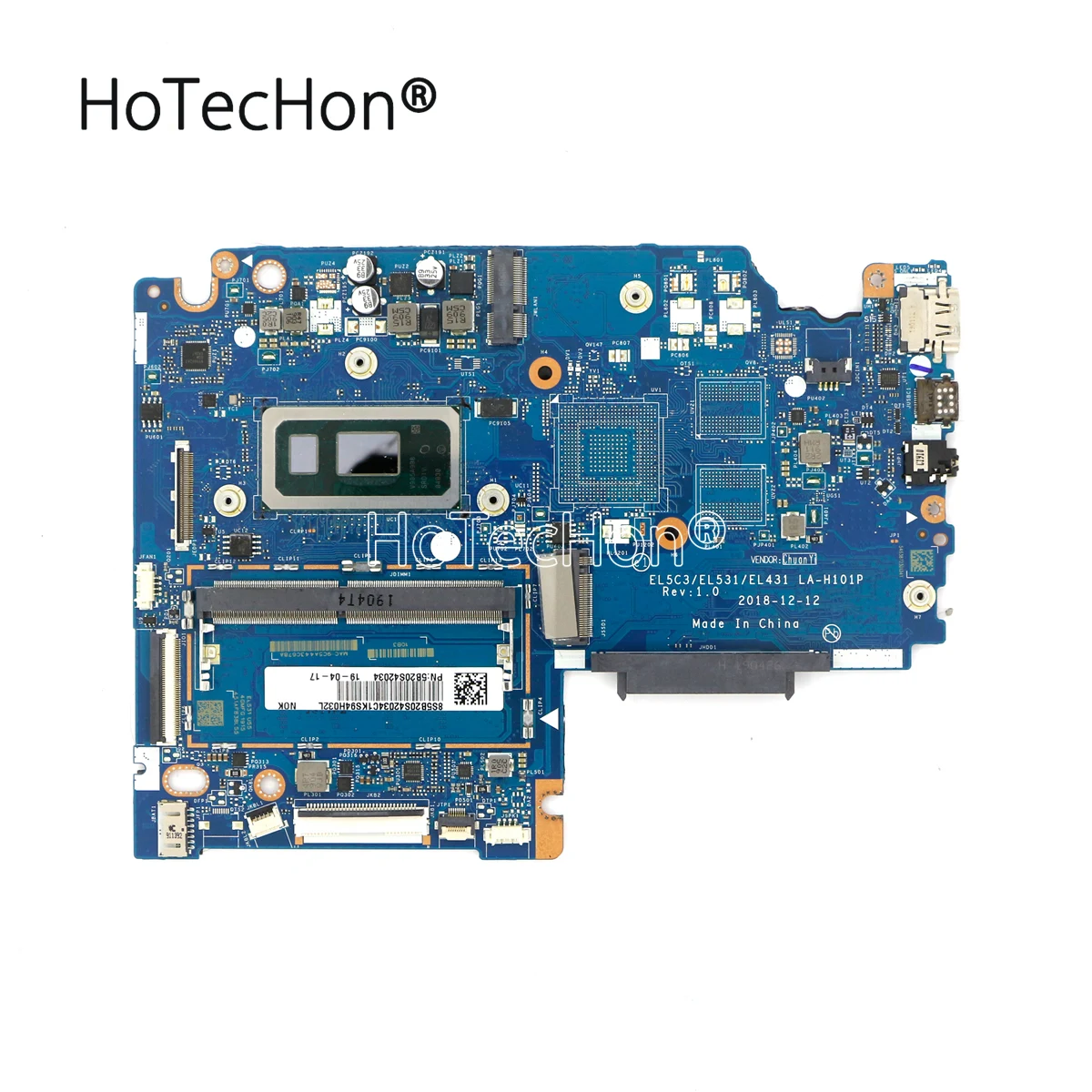 

5B20S42034 - UMA Motherboard LA-H101P w/ i3-8145U for Lenovo Ideapad S340-15IWL 81N8