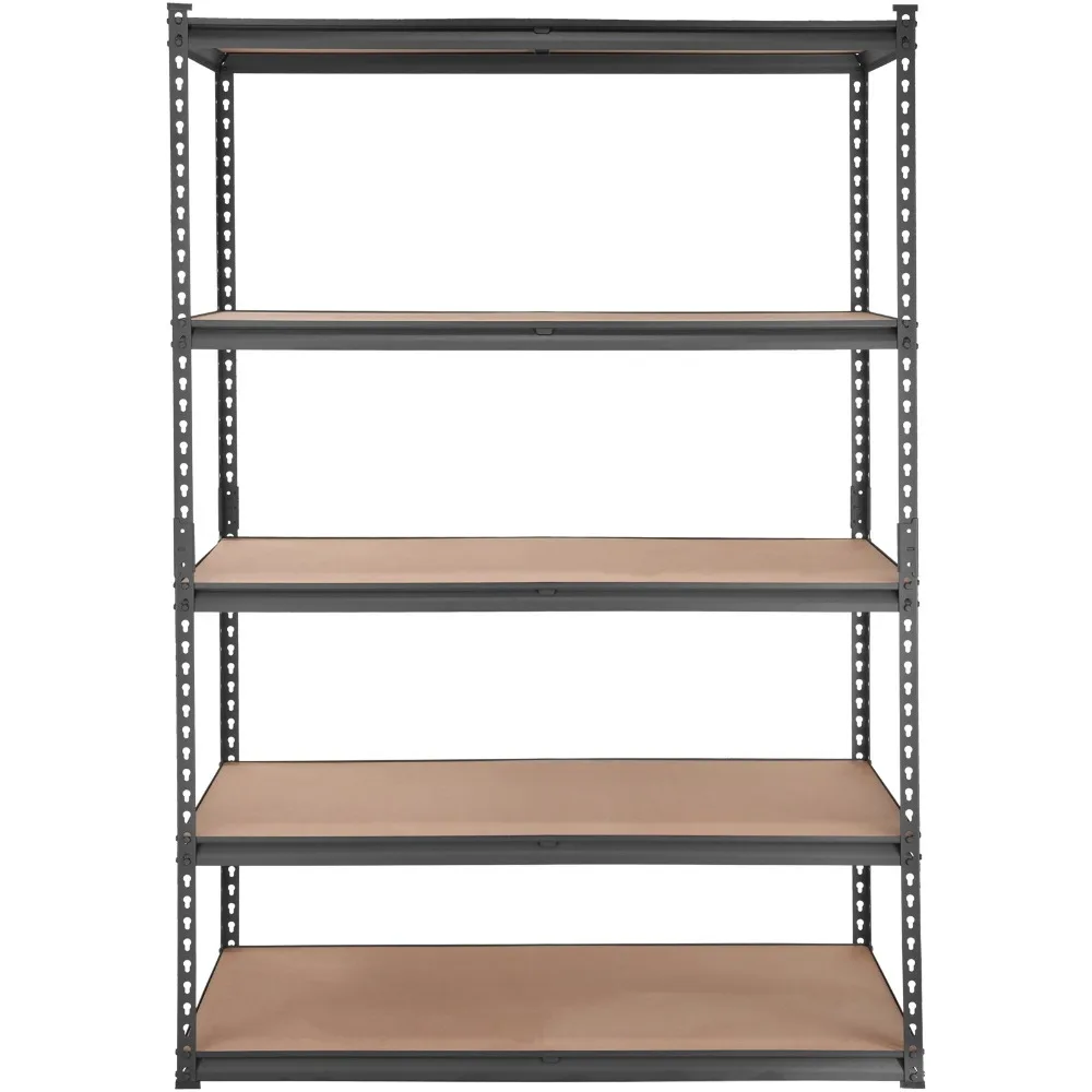 

Storage Shelving Unit, 5-Tier Adjustable, 2000 Ibs Capacity, Heavy Duty Garage Shelves Metal Organizer Utility Rack, Black