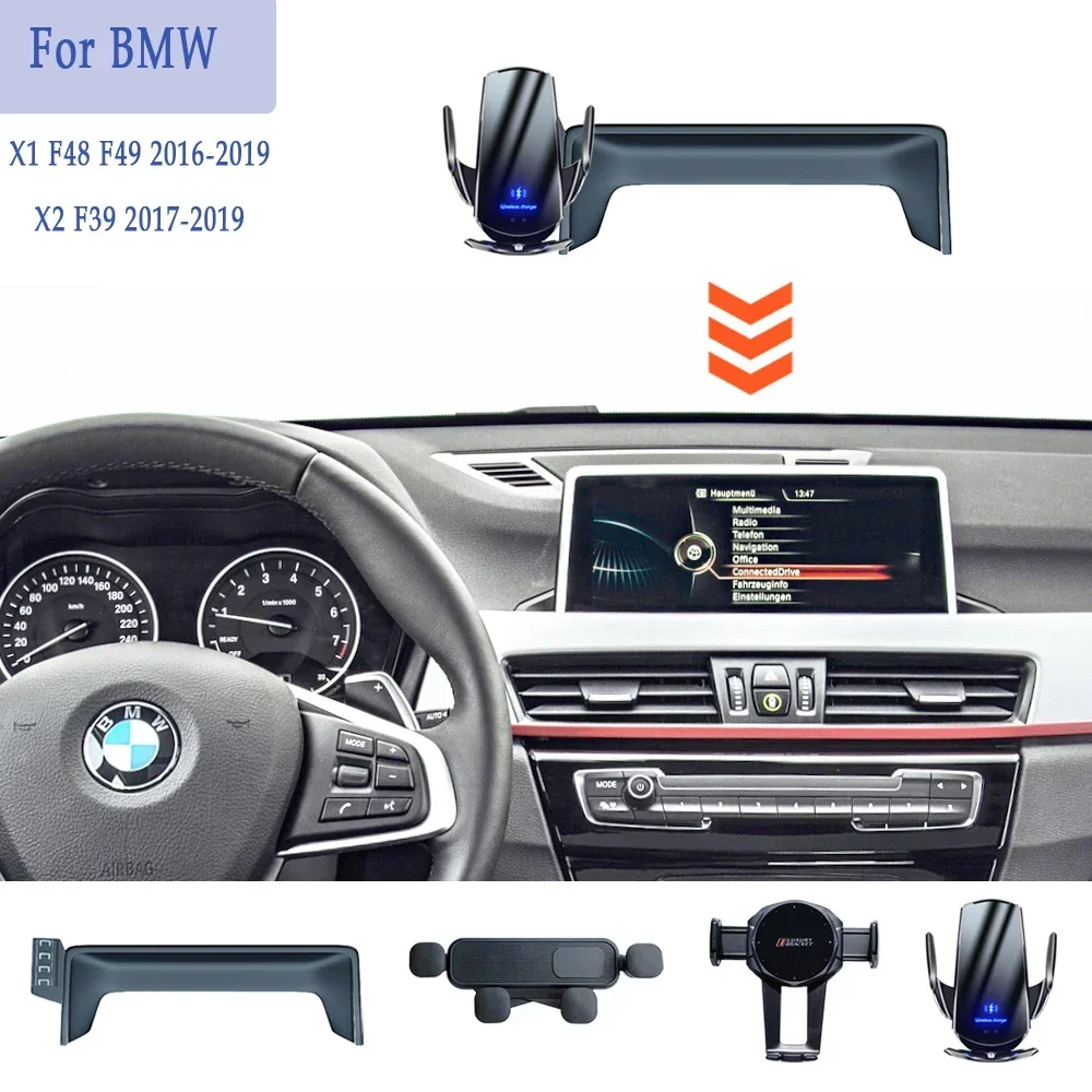 

Car Phone Holder for BMW X1 F48 F49 2016 - 2019 X2 F39 2017 - 2019 Screen Fixed Navigation Bracket Base Car Interior Accessories