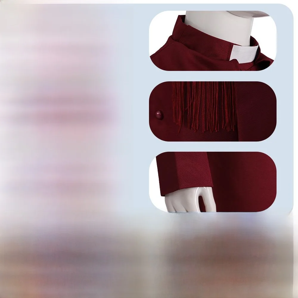 Medieval Priest loween Costume Retro Robe Role-plang Clothing Priestly Function Vintage Long Robe Stage Costume Ladies' ...