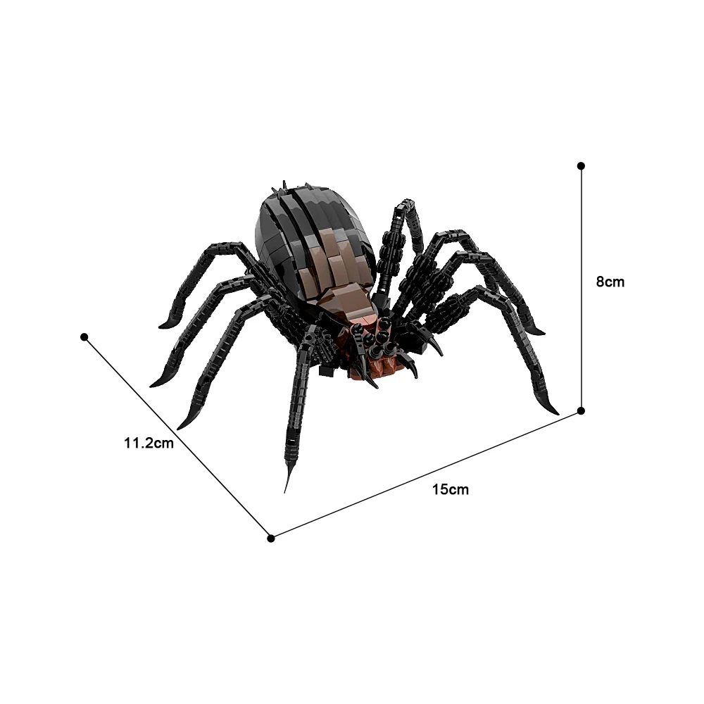 MOC Movie Rings Shelob Spider Bricks Model Horror Sauron Shelob Spider Animal Insect Building Blocks Education Toys Gift