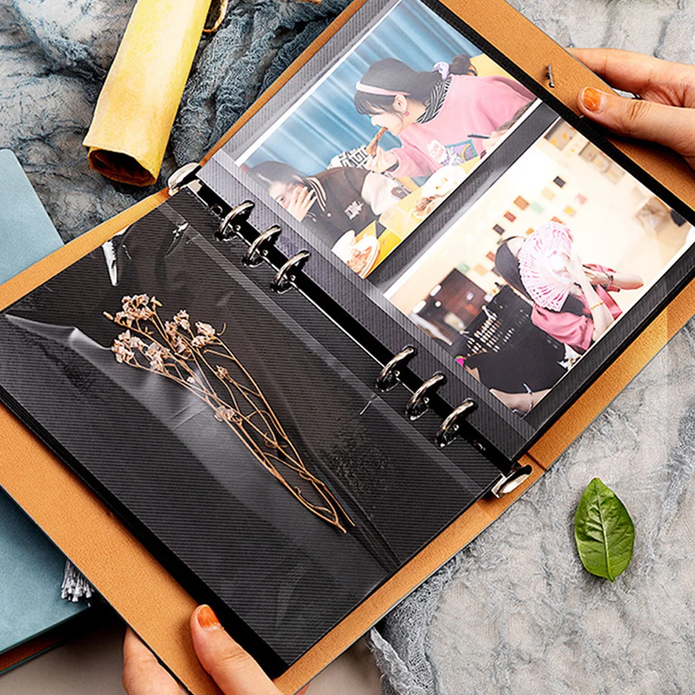 7Pcs A6 6-Ring Binder Rings Metal Loose Leaf Mechanism Smooth Surface Easy to Use for DIY Notebook Binder Spine Inserts