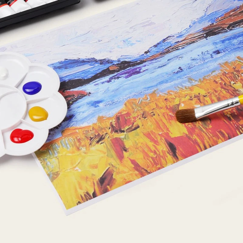 15pcs Acrylic Pigment Painting Set 24 Colors 12ml Waterproof Non-fading for DIY Graffiti Handmade Decoration Illustration Design