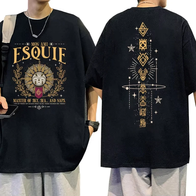 

Esquie Clair Obscur Expedition 33 Graphic T-Shirt Game Fans Gift Merch T Shirt Men Women Fashion Harajuku Cotton Tees Streetwear