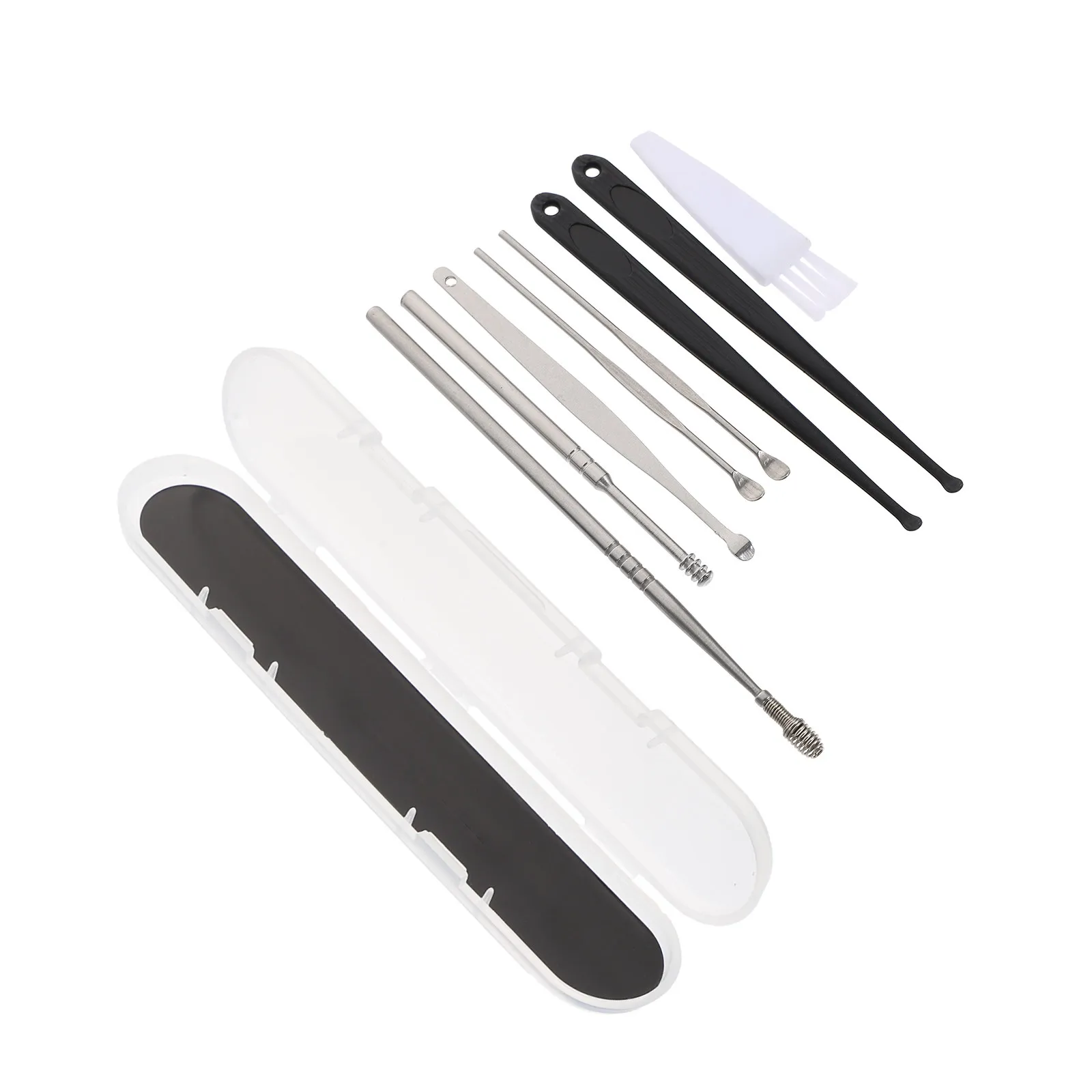 Ear Wax Spoon Set Corrosion Resistant Stainless Steel Ear Cleaning Tools Smooth Rounded Design for Effective Hygienic