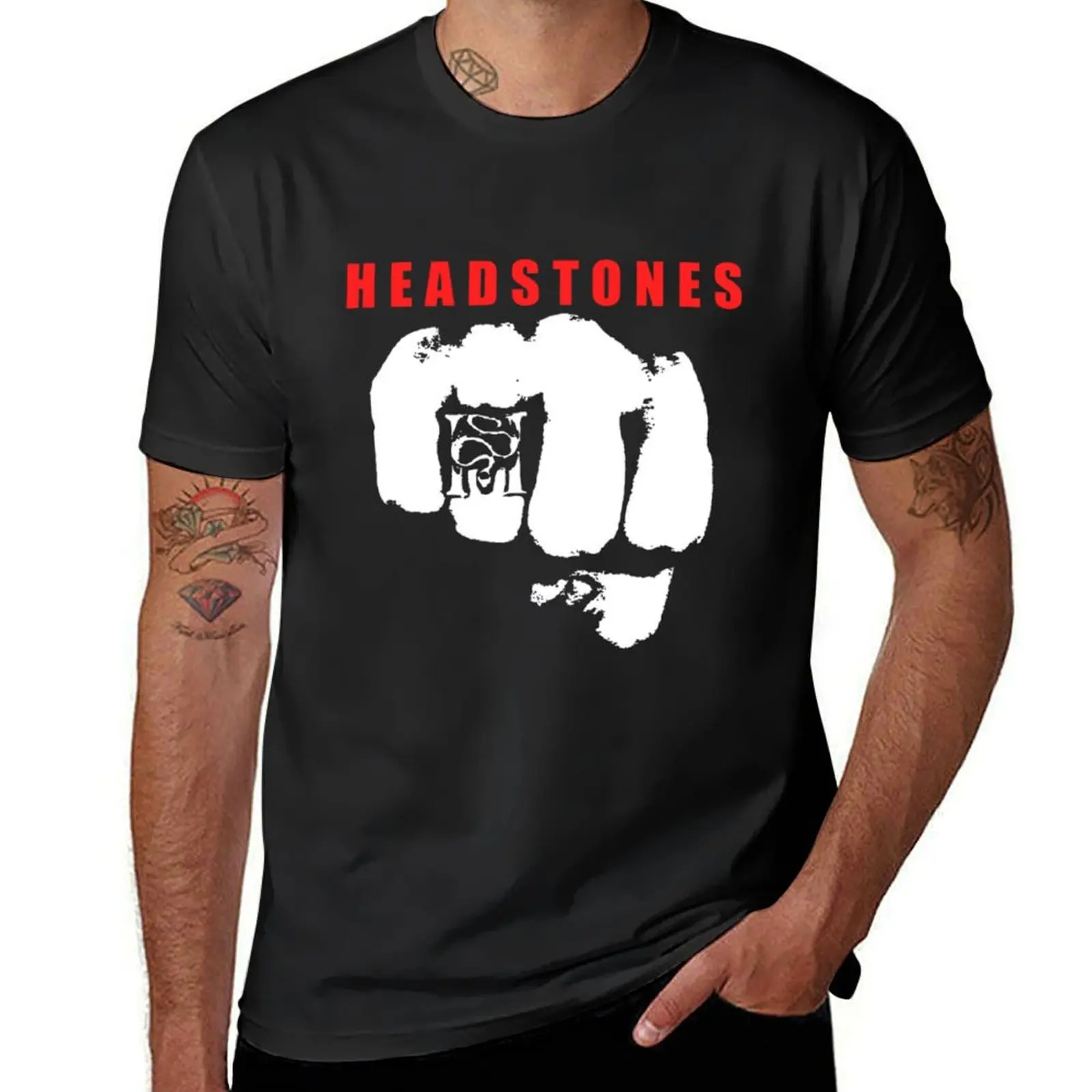 The-Headstones T-Shirt plus size tops anime clothes Men's cotton t-shirt