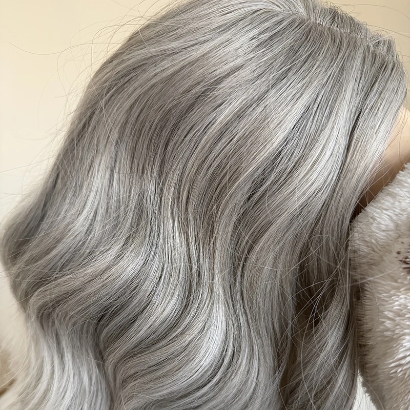 Game Grace Ashcroft Cosplay Wig Women Platinum Gradient Short Curly Hair Heat Resistant Synthetic Wigs image 5