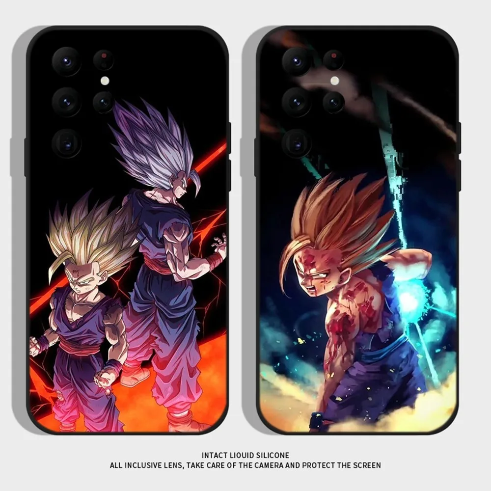 Anime D-DragonS Goku B-BallS Phone Case For Samsung S24,S22 Ultra,S20,S30 plus,S22 plus,S23,S30 ultra 5G Silicone Cover