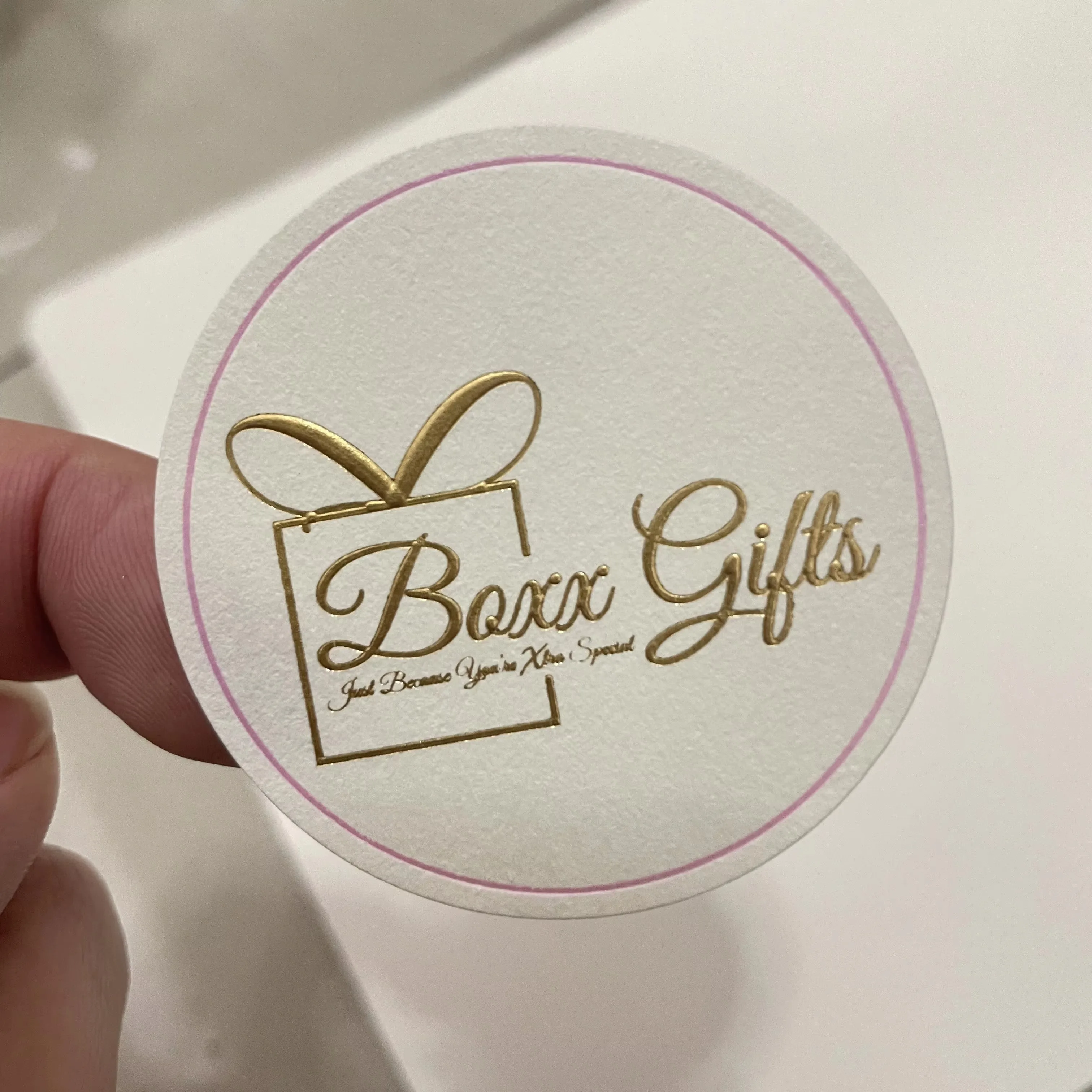 تسمية منقوشة بالذهب مخصصة | ملصق ختم ذاتي اللصق | ختم شعار الورق الخام | تغليف الشموع والحرف اليدوية #4