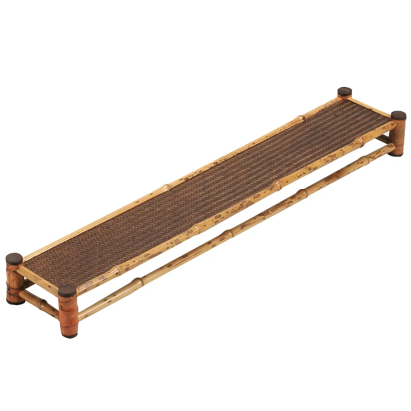 

bamboo teacup holder tea set storage display holder Kung Fu tea set bamboo row pot cushion pot holder old bamboo saucer co