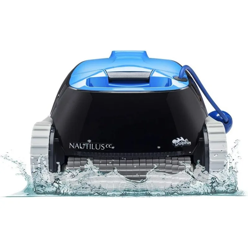 Dolphin Nautilus CC Automatic Robotic Pool Vacuum Cleaner, Wall Climbing Scrubber Brush, Top Load Filter Access