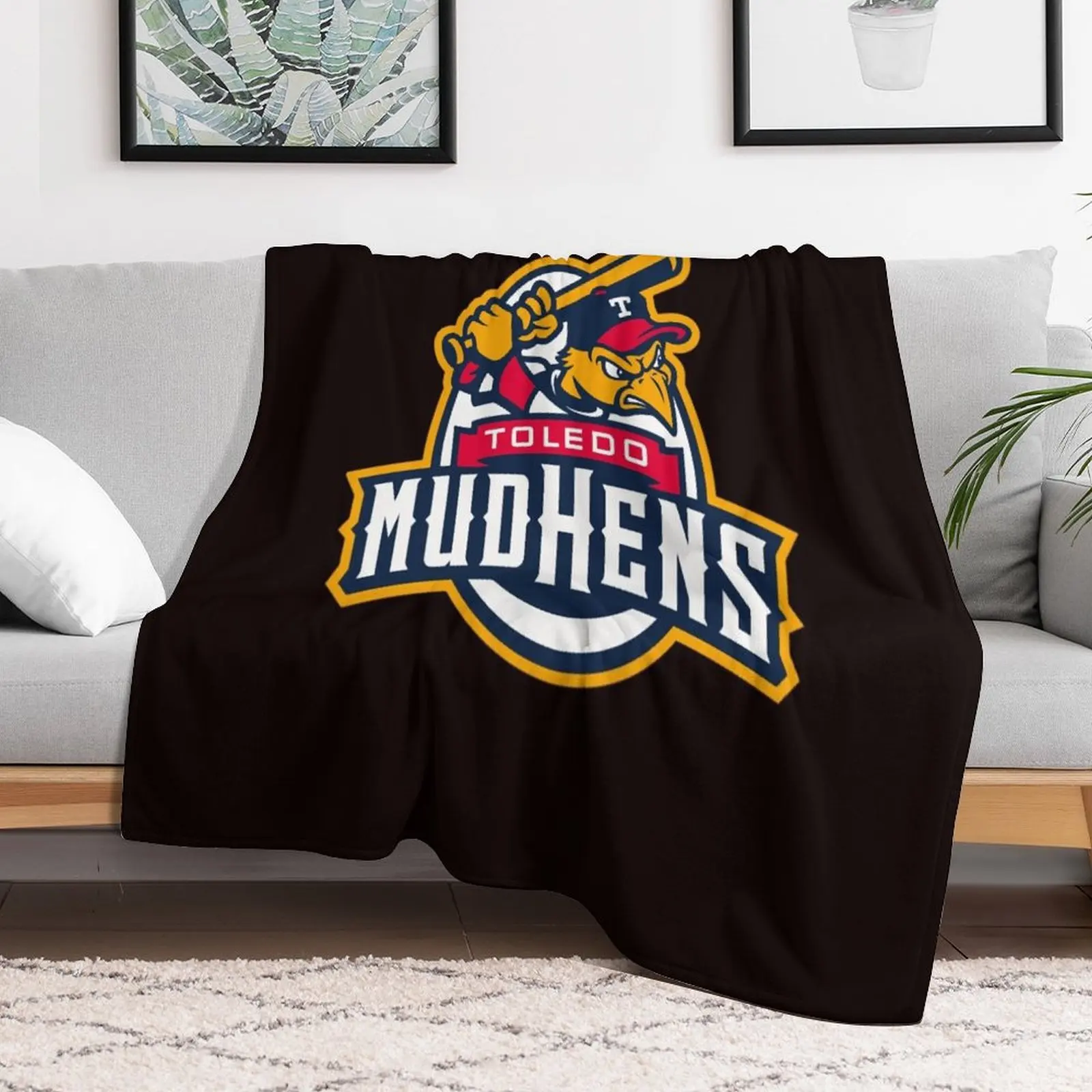 

toledo mud hens,mudhens Throw Blanket Soft Plaid funny gift Bed Blankets Sofas Of Decoration Blankets