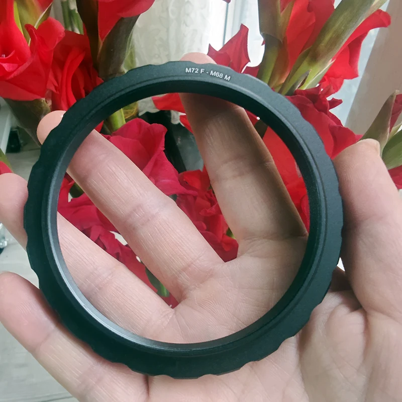 

Hercules S8312 M72x1 Female to M68x1 Male Thread Adapter Ring for Takahashi FSQ106 Telescope