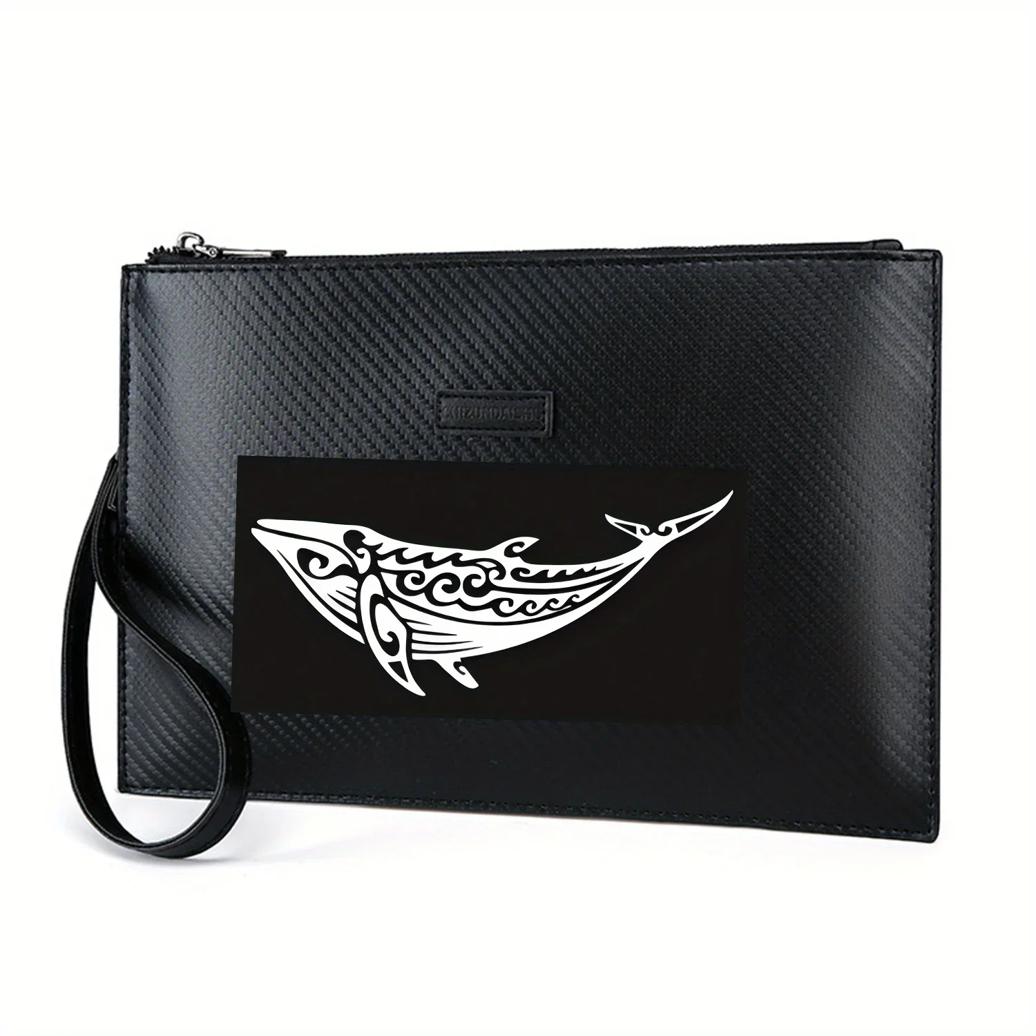baleia-polinesia-tribal-tatuagem-design-elegante-impresso-pu-bolsa-masculina-elegante-e-pratica-para-transporte-diario
