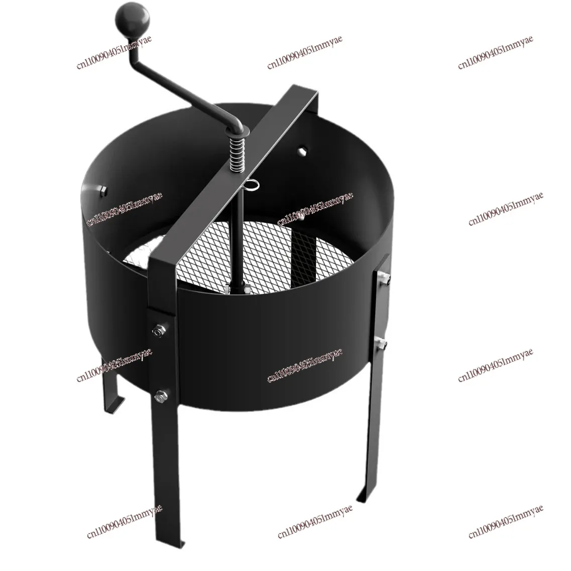Rotating Metal Soil Sieve Compost Mesh Filter Garden Potted Dust Sieve Durable Home Gardening Solid Screening Tool
