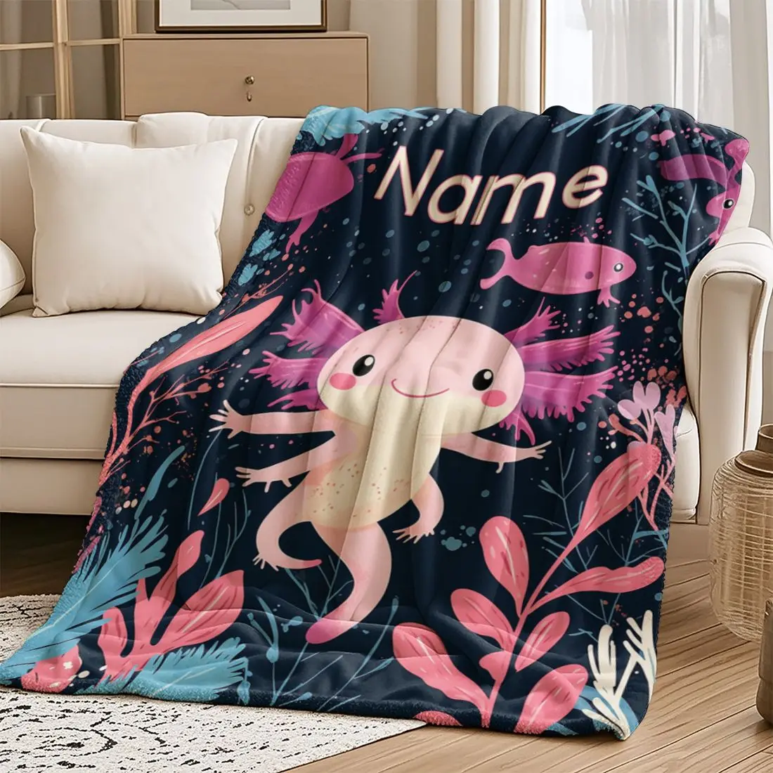 1 Piece Custom name Personalized Flannel Blanket - Ideal Gift for Christmas, Halloween, Birthdays, and Anniversaries, Soft, War