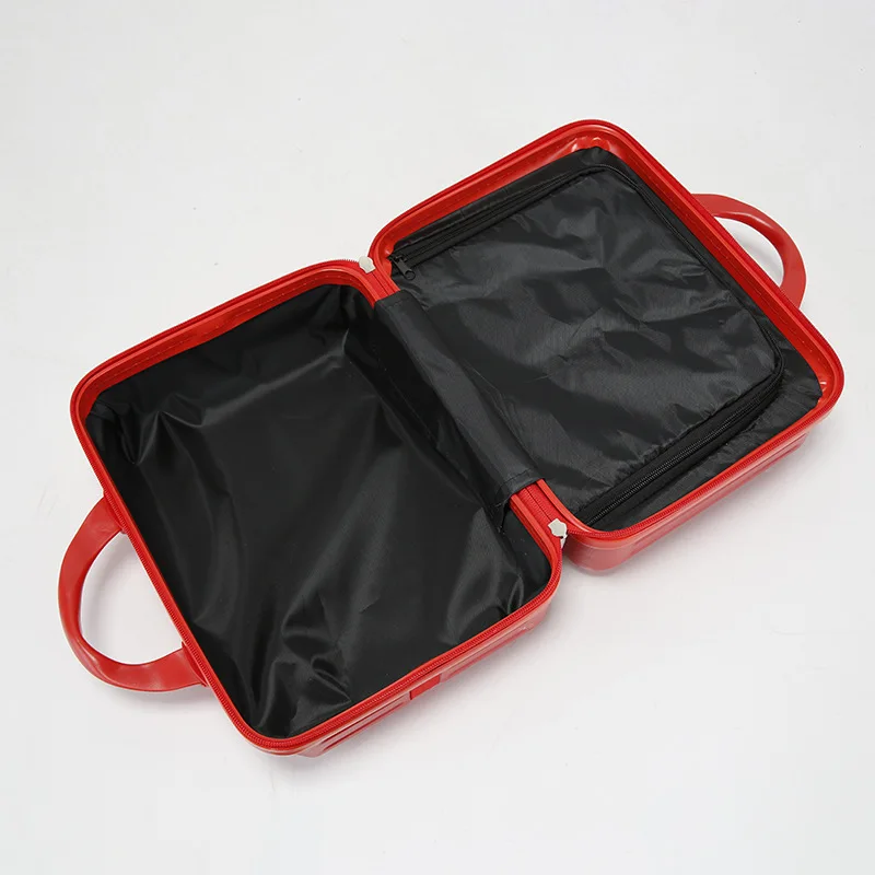 New Red Wedding Box Wedding Gift Suitcase Cosmetic Storage Gift Box Light Cosmetic Box