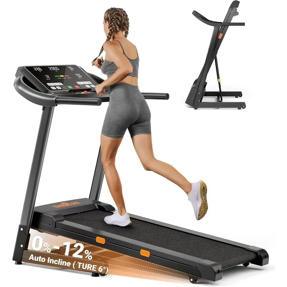 

Adjustable Incline Treadmill for Running and Walking, 300 lbs Capacity, Wide Belt, 3.0HP, 18 LED Screen, Dual Shock Absorption