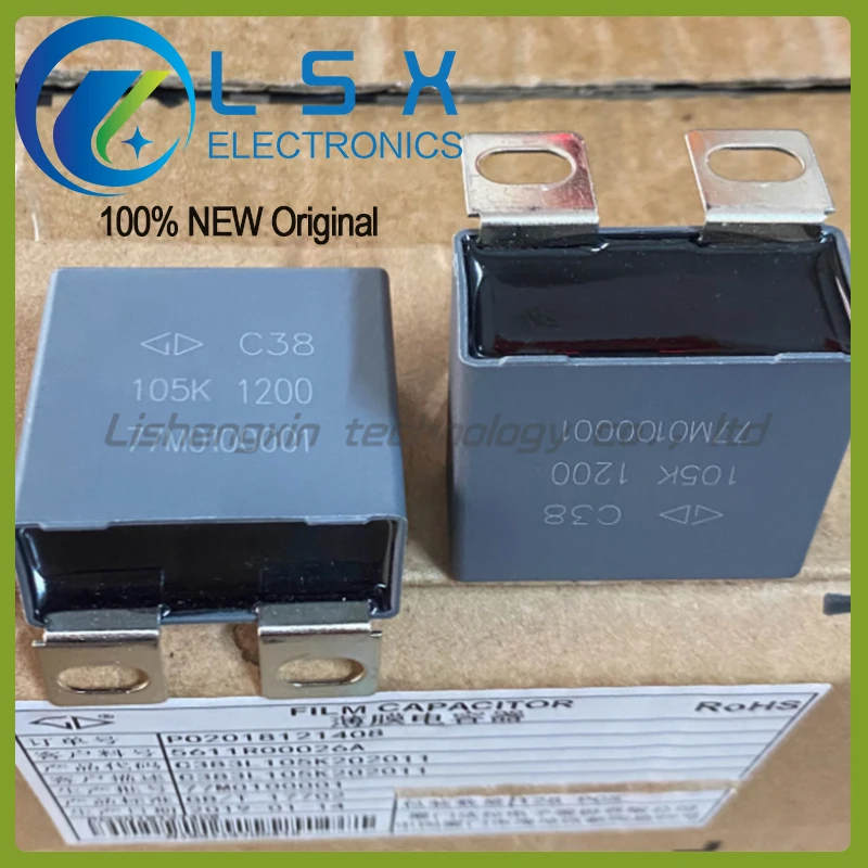 

5pcs C38 105K 1200V1UF Farad GD Non-Inductive IGBT Absorption Film Capacitor C383L105K202011