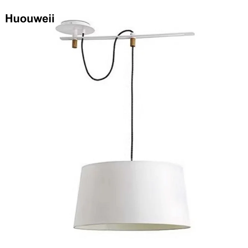 Removable Dining Room Chandelier Nordic Simple Modern Fabric Study Dining Room Bar Lamps