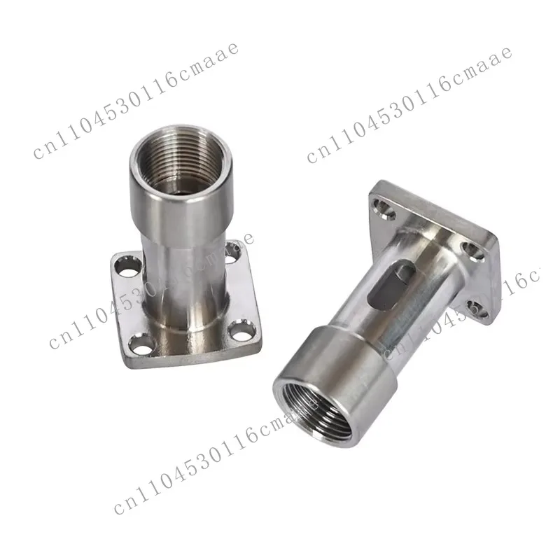 304 stainless steel square cylinder base filling machine accessories, discharge nozzle, cylinder base