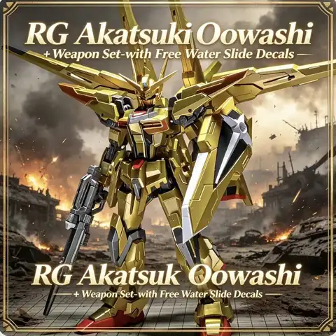 RG41 1/144 ORB-01 Akatsuki Oowashi Pack Gold Plated Assembly Model Kit Mobile Suit Gunpla Action Figure Anime Mecha Toy Boy Gift