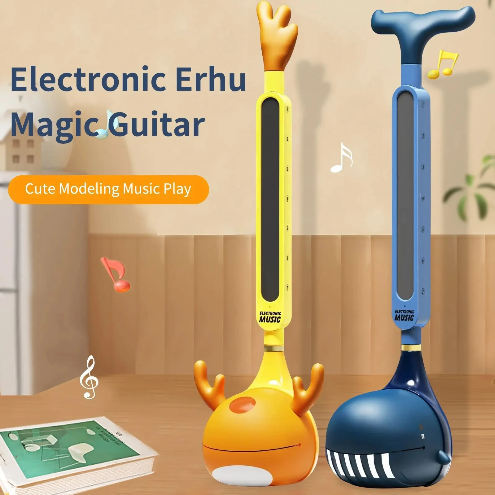 Otamatone Japanese Electronic Musical Instrument Tomatone Synthesizer Electric Tadpole Kawaii Christmas Gifts for Kid Piano Toys