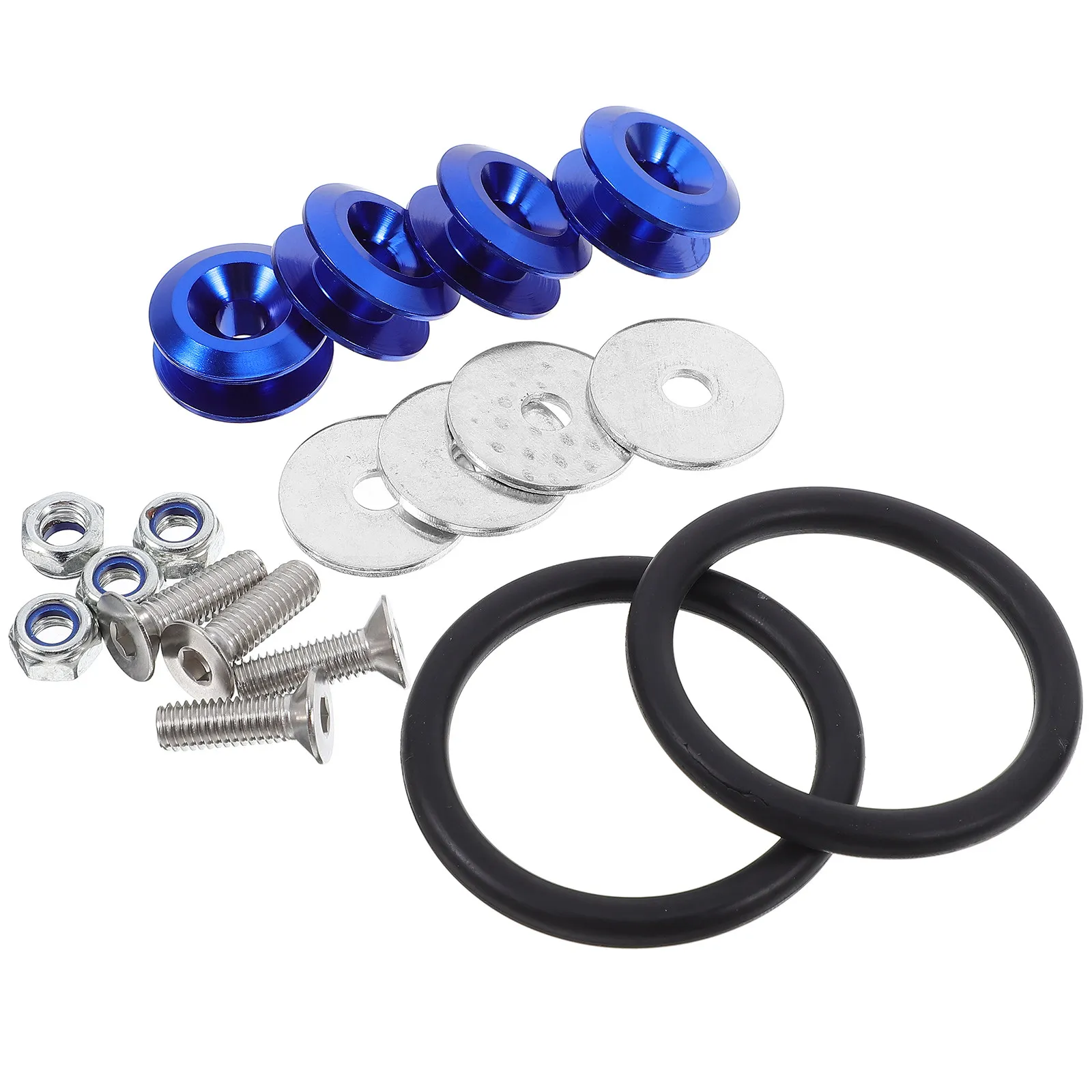1 Set Aluminum Bumper Reinforcement Pad Front Rear Car Modification Accessories Impact Protection Quick Release Fastener Kit