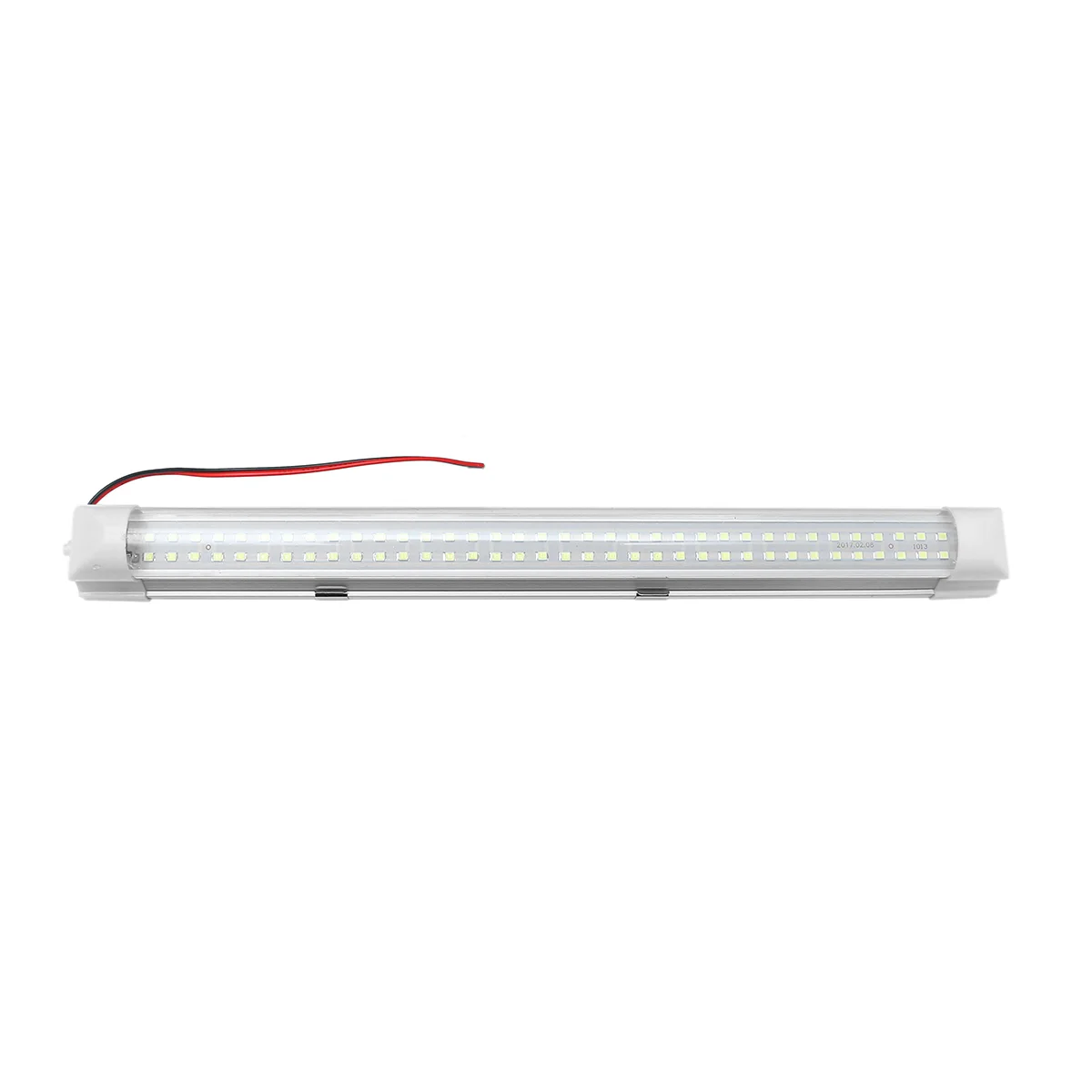 2pcs 12V 72 LED White Car Interior LED Light Strip Bar Lamp with On/Off for Van Bus Caravan Lorry Camper Boat