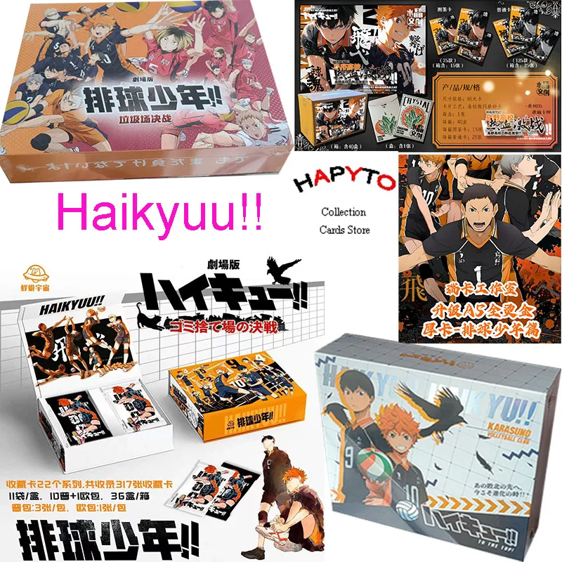 

Japanse Anime Haikyuu!! Oikawa Tooru Iwaizumi Hajime Bokuto Koutarou Akaashi Keiji classice Collection Cards booster box