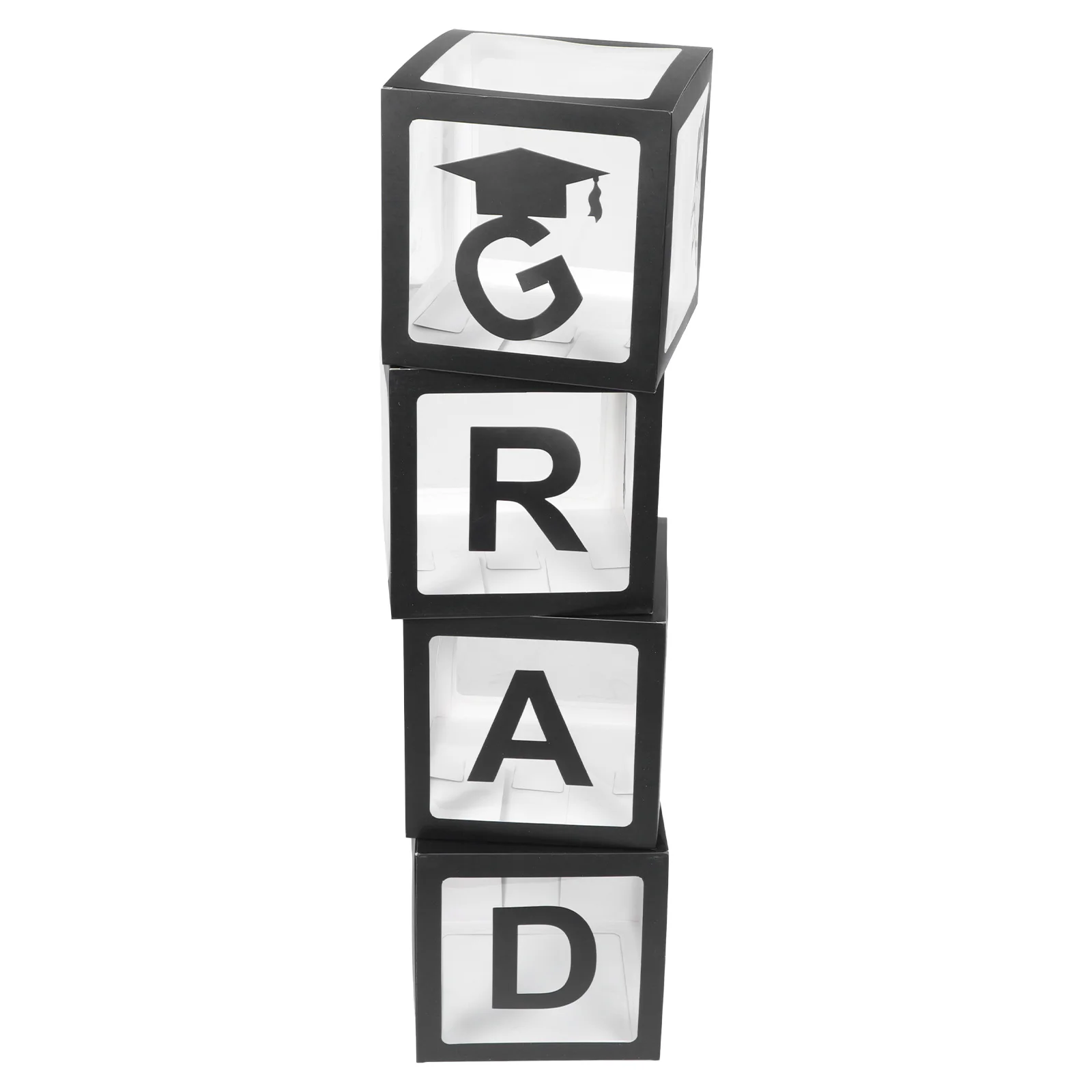 

1 set Graduation Balloon Box Decor Children Birthday Party Supplies White Number Letters Arch Balloon Accessories